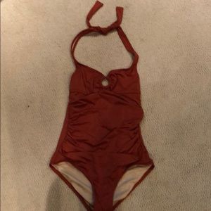 JCrew NWT halter one piece bathing suit Sz4